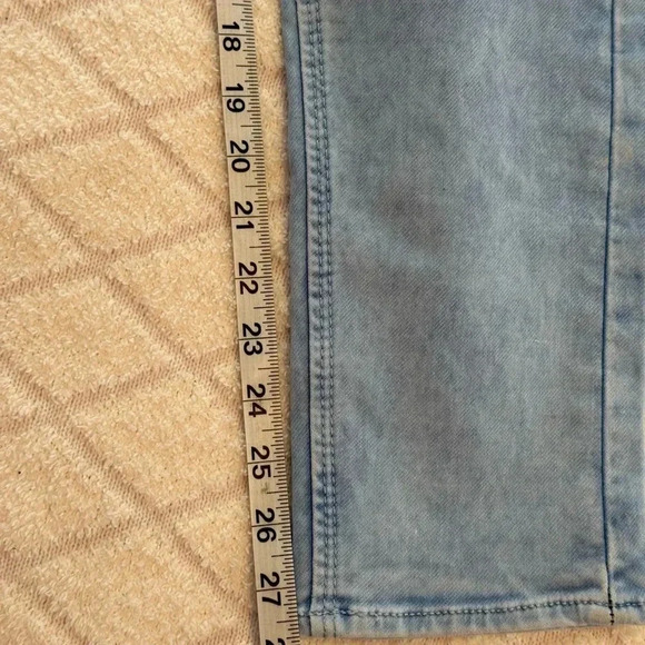 Black owl, designer jeans, size 32 light wash denim - Picture 4 of 13